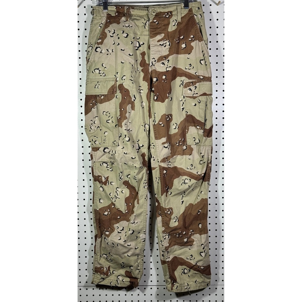 Vintage US Military Chocolate Chip Camo Cargo Pants Small Regular Desert Pants
